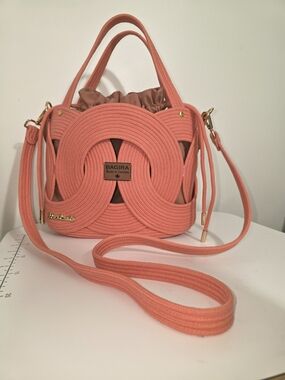 Coral Rope Tote Summer Bag - Handmade By Me In Canada